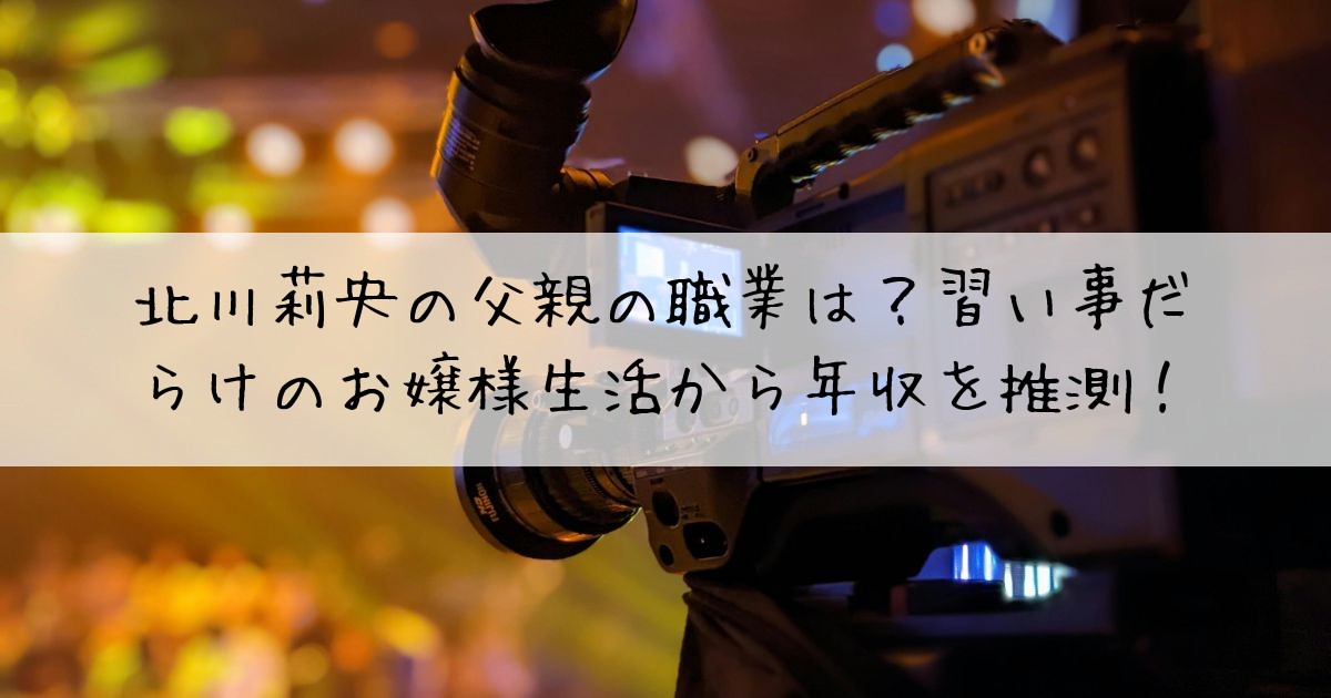 北川莉央父親職業