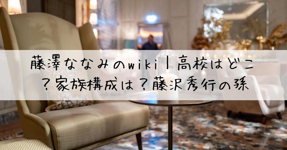 藤澤ななみwiki高校