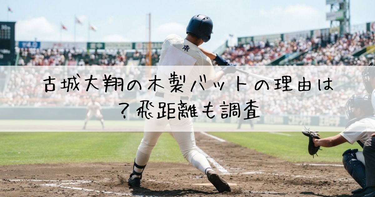 古城大翔木製バット