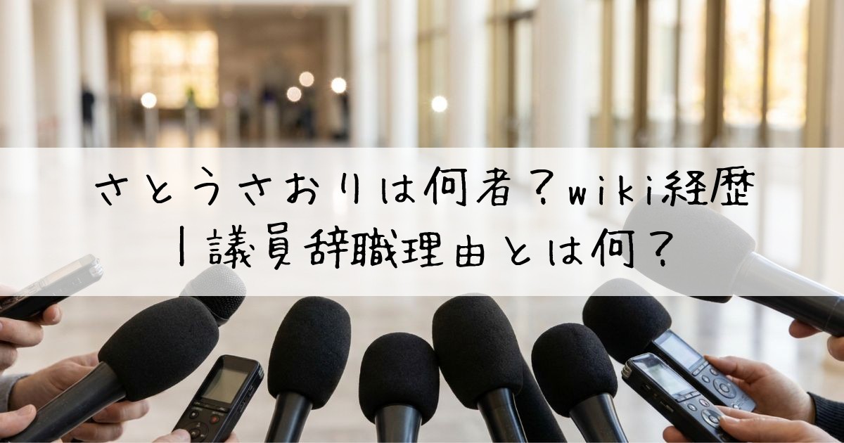 さとうさおり何者